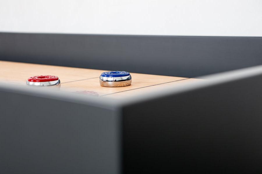 modern shuffleboard detail