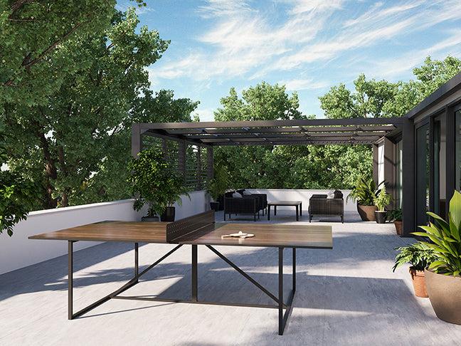 outdoor ping pong dining table